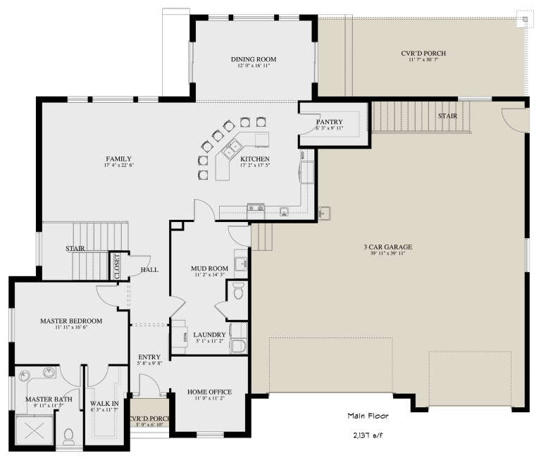 House Plan House Plan #30002 Drawing 1