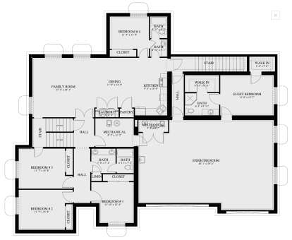 Basement for House Plan #2802-00260