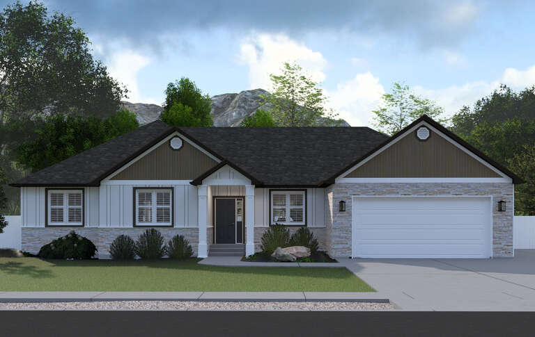 House Plan House Plan #30003 Front Elevation 