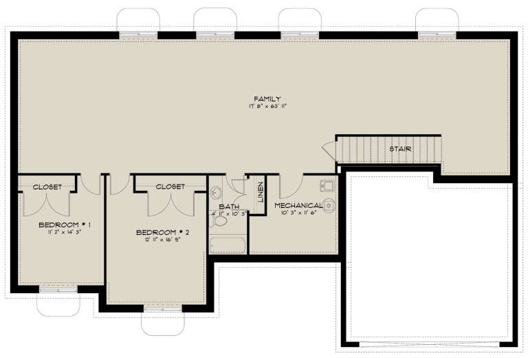 House Plan House Plan #30003 Drawing 2
