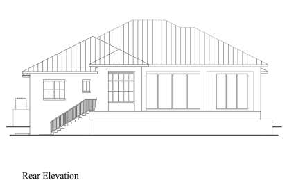 Coastal House Plan #207-00126 Elevation Photo