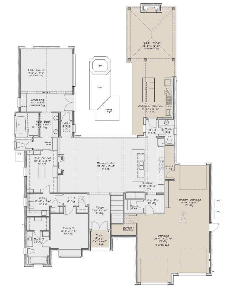 House Plan House Plan #30006 Drawing 1