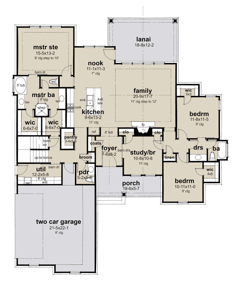 House Plan House Plan #30007 Drawing 1