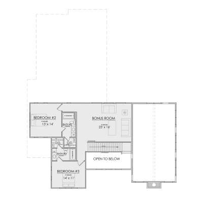 Second Floor for House Plan #7071-00002