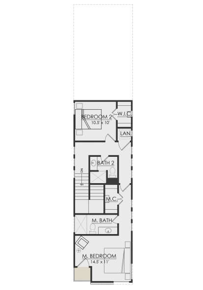 Second Floor for House Plan #7071-00003