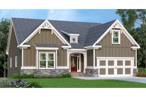 Craftsman House Plan #009-00138 Elevation Photo