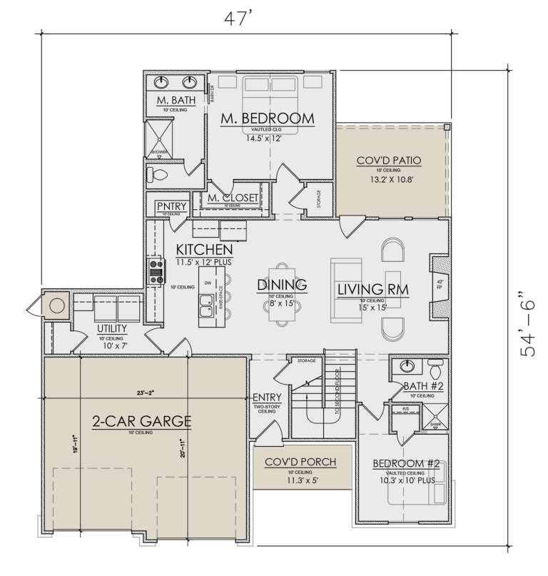 House Plan House Plan #30010 Drawing 1