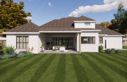 Modern Farmhouse House Plan #7071-00005 Elevation Photo