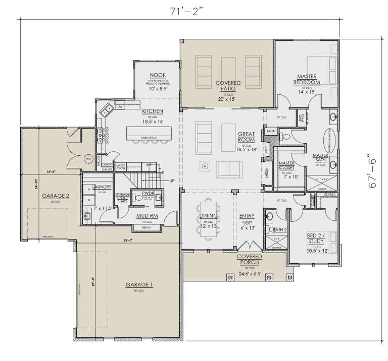 House Plan House Plan #30011 Drawing 1
