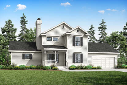 Country House Plan #035-01074 Elevation Photo