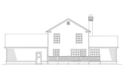 Country House Plan #035-01074 Elevation Photo