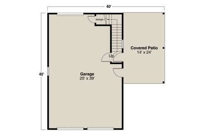 Garage Floor for House Plan #035-01075