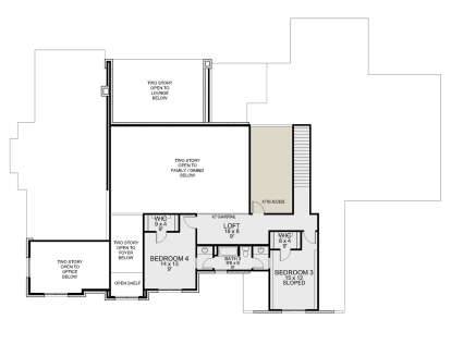 Second Floor for House Plan #5445-00516