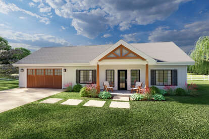 Modern Farmhouse House Plan #2699-00039 Elevation Photo