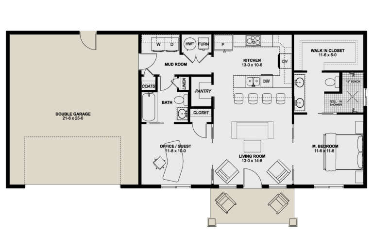 House Plan House Plan #30016 Drawing 1
