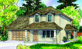 Country House Plan #035-00402 Elevation Photo