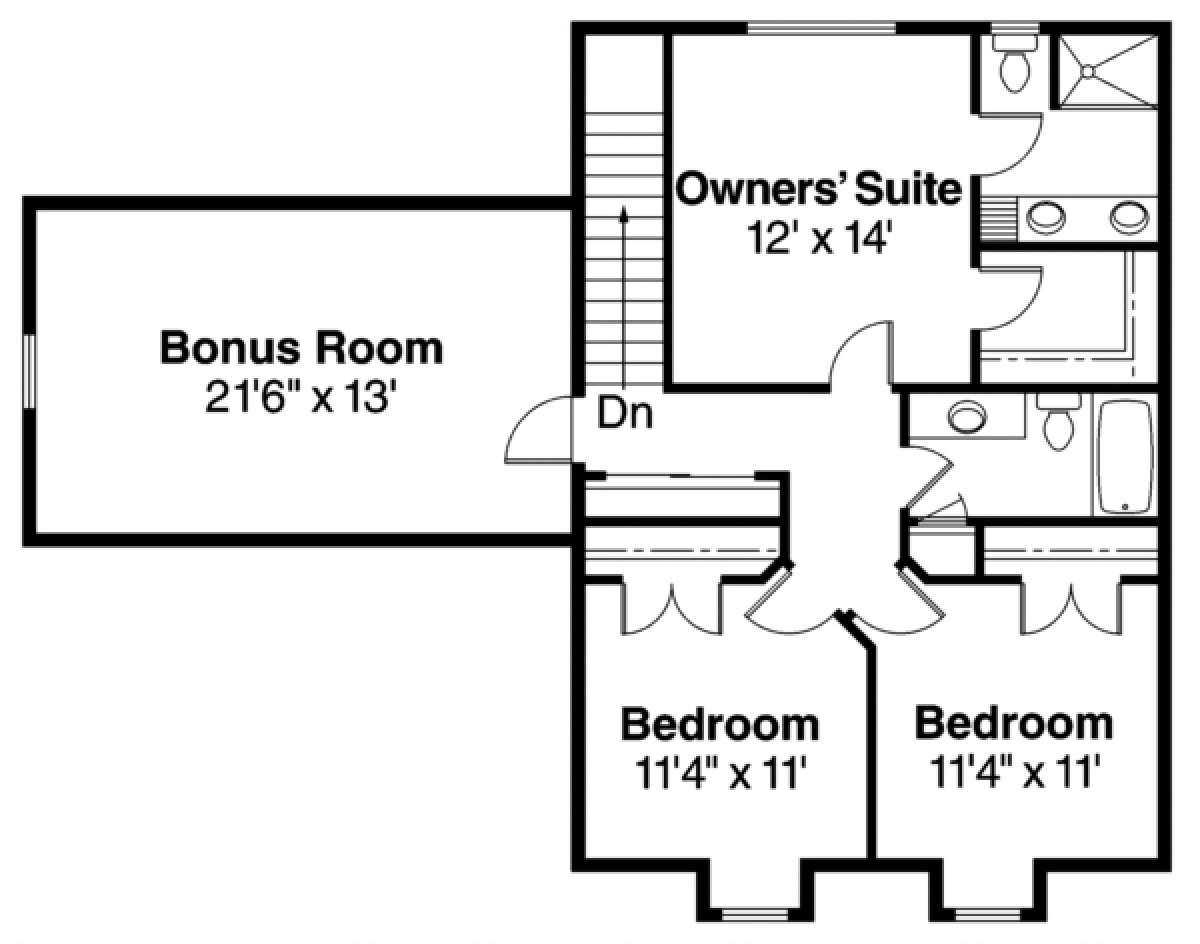 Floorplan 2 for House Plan #035-00402