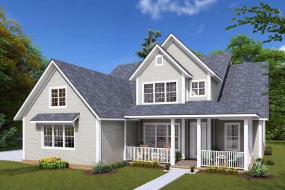 Modern Farmhouse House Plan #4848-00399 Elevation Photo
