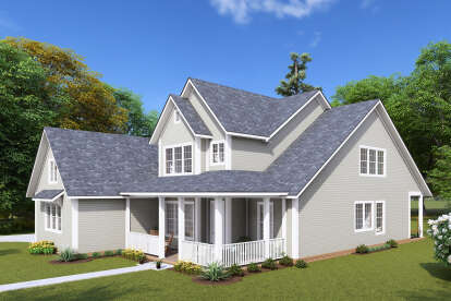 Modern Farmhouse House Plan #4848-00399 Elevation Photo