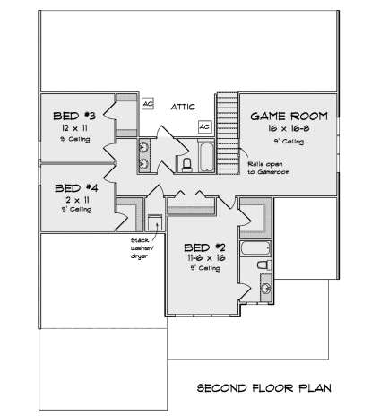 Second Floor for House Plan #4848-00399