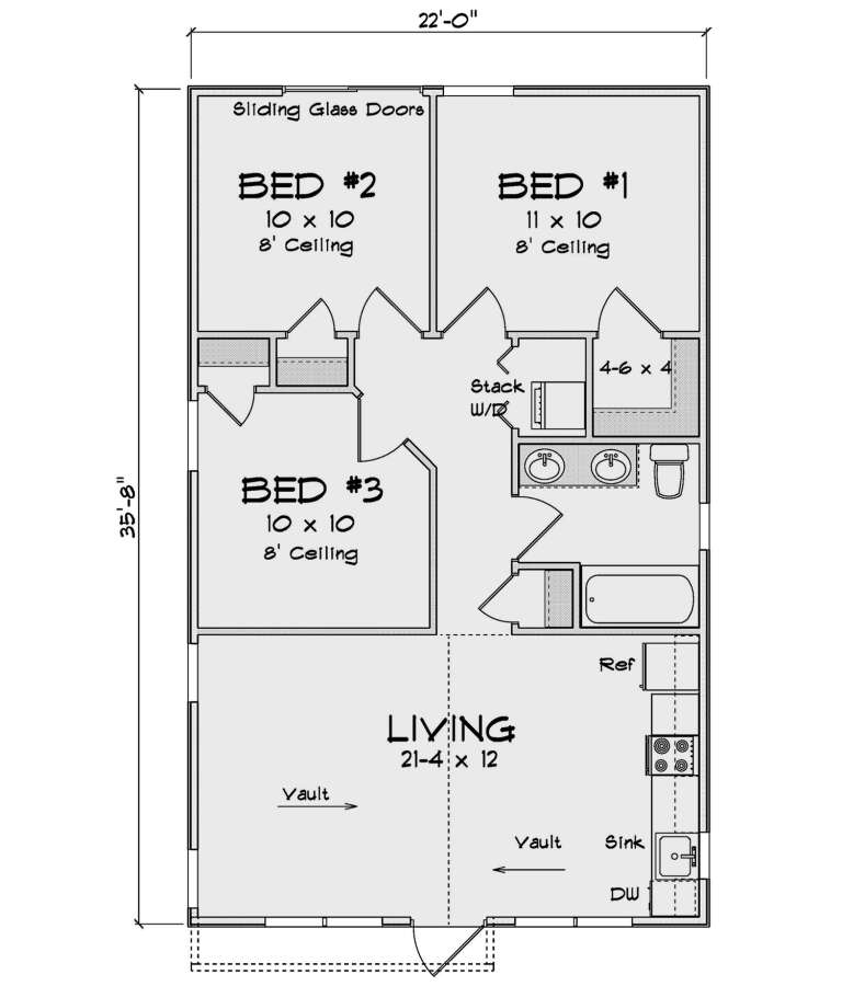 House Plan House Plan #30026 Drawing 1