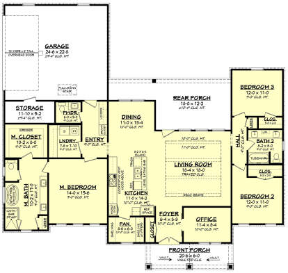 Main Floor  for House Plan #041-00346