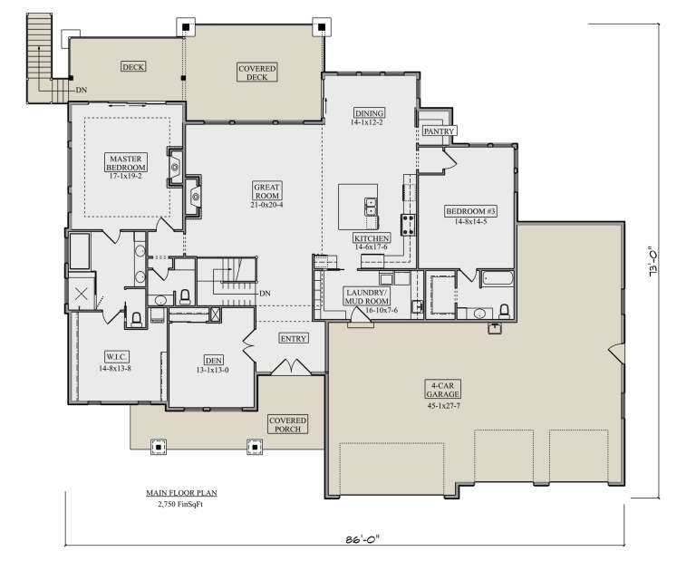 House Plan House Plan #30029 Drawing 1