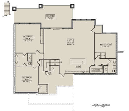 Basement for House Plan #5631-00234