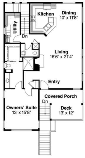 Floorplan 2 for House Plan #035-00403