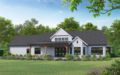Modern Farmhouse House Plan #5631-00236 Elevation Photo