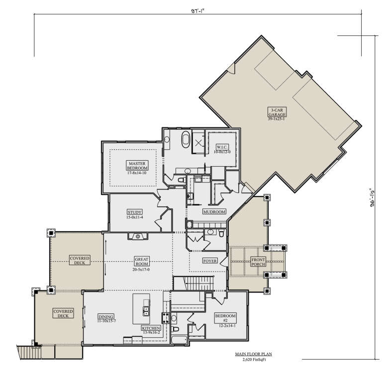 House Plan House Plan #30032 Drawing 1
