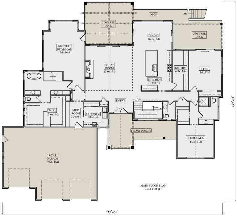 House Plan House Plan #30033 Drawing 1
