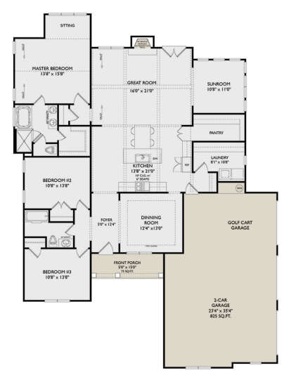 Main Floor  for House Plan #957-00114