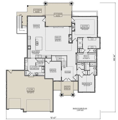 Main Floor  for House Plan #5631-00240