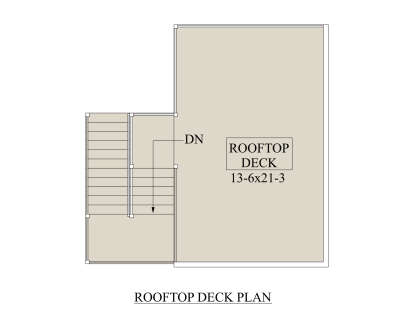 Rooftop Deck for House Plan #5631-00240