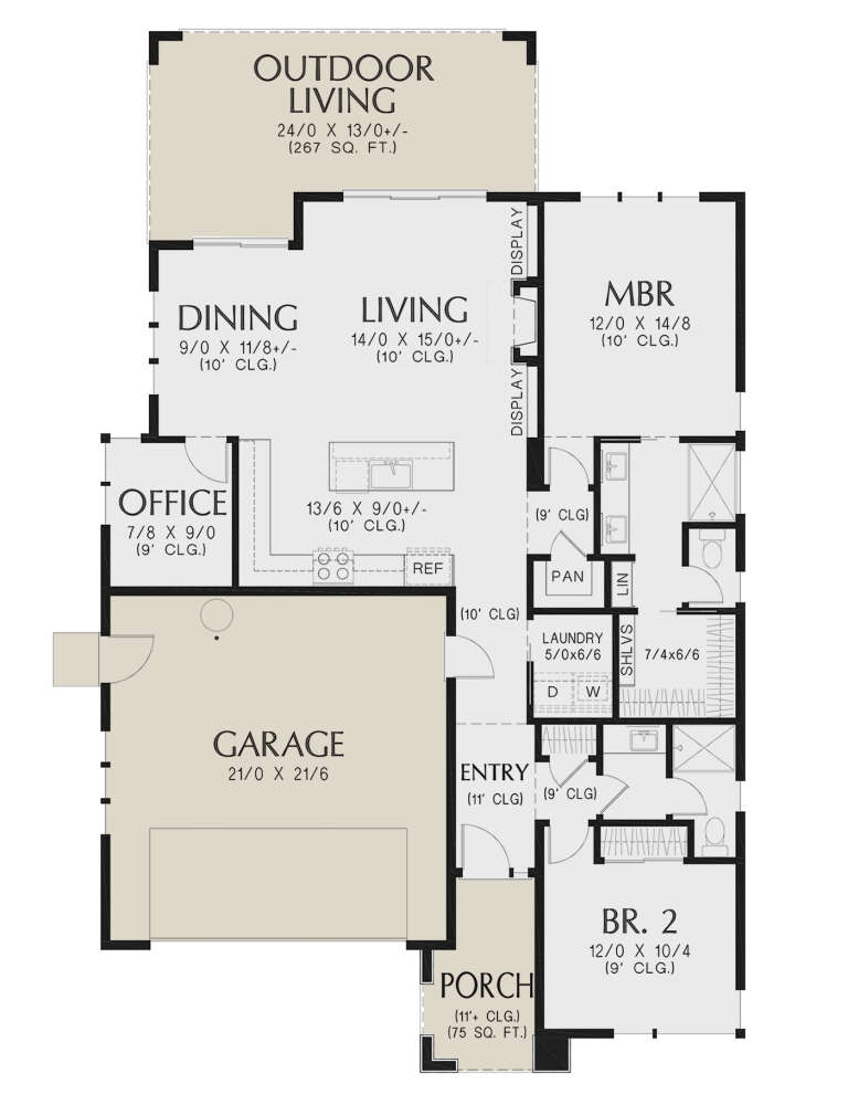House Plan House Plan #30039 Drawing 1