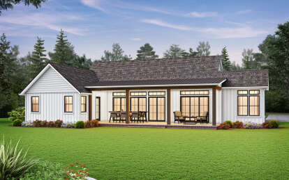 Modern Farmhouse House Plan #2559-01007 Elevation Photo