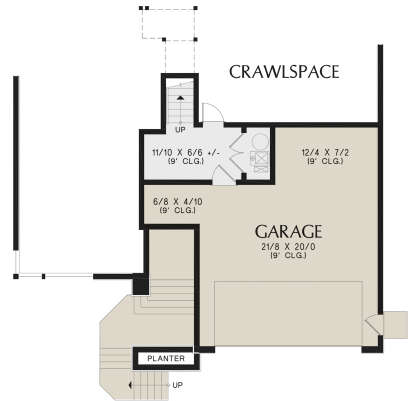 Lower Floor for House Plan #2559-01008