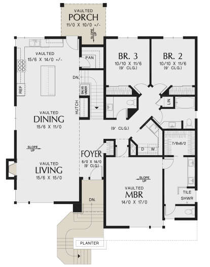 Main Floor for House Plan #2559-01008