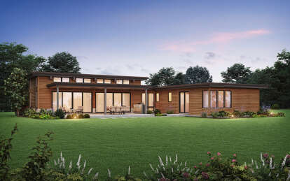 Contemporary House Plan #2559-01009 Elevation Photo