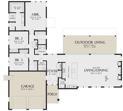 Main Floor  for House Plan #2559-01010