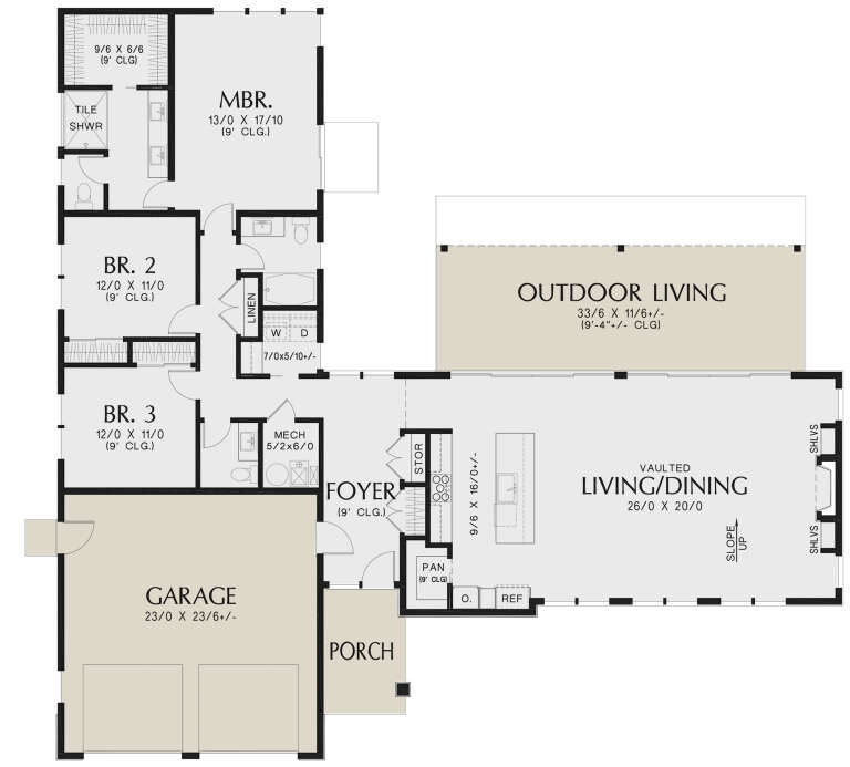 House Plan House Plan #30043 Drawing 1