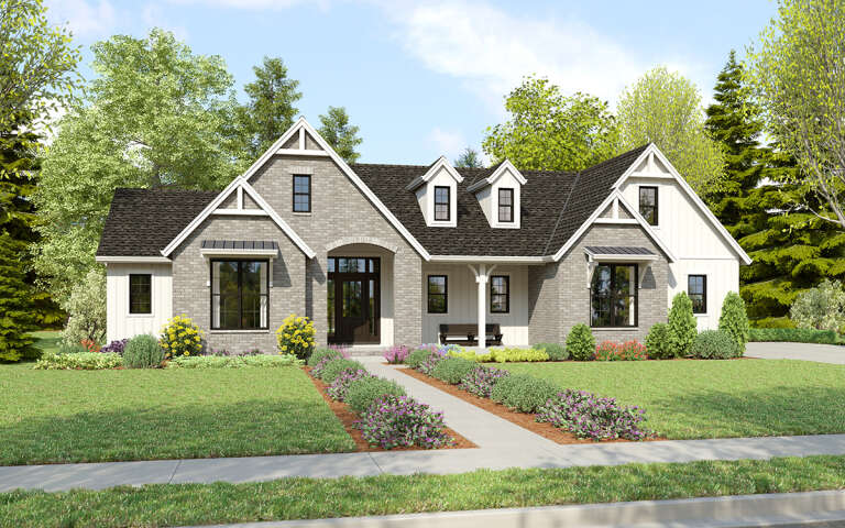 House Plan House Plan #30044 Angled Front Elevation