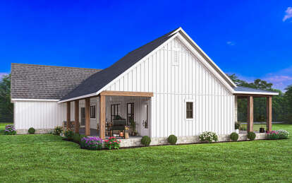 Modern Farmhouse House Plan #041-00347 Elevation Photo