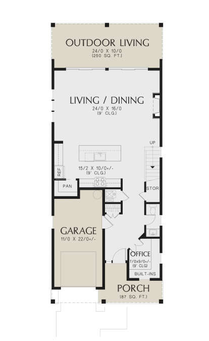 Main Floor  for House Plan #2559-01014