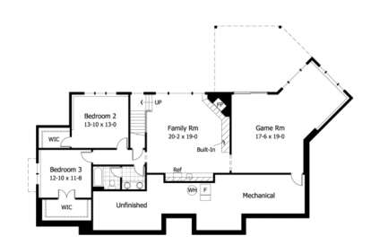 Basement for House Plan #098-00055
