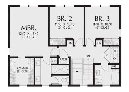 Second Floor for House Plan #2559-01016