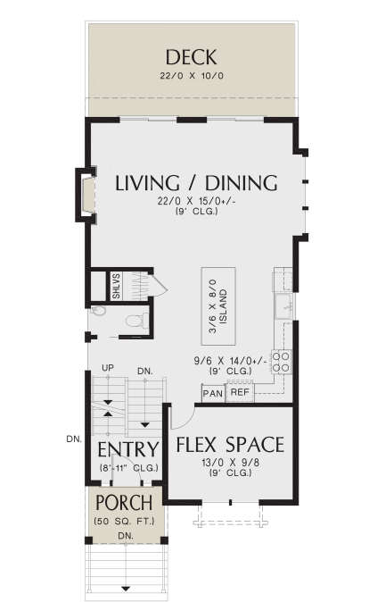 Main Floor for House Plan #2559-01017