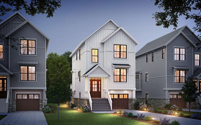 House Plan House Plan #30052 Angled Front Elevation