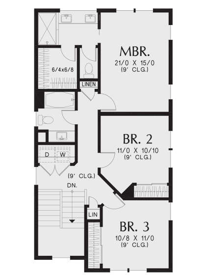 Third Floor for House Plan #2559-01018